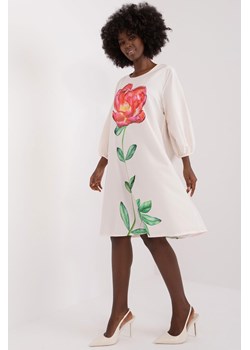 Trapezowa sukienka z printem ze sklepu 5.10.15 w kategorii Sukienki - zdjęcie 171546168