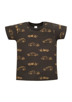 Grafitowy t-shirt niemowlęcy w autka OLD CARS - Pinokio ze sklepu 5.10.15 w kategorii Koszulki niemowlęce - zdjęcie 171546219