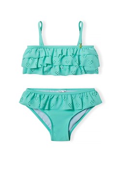 Dwuczęściowy kostium kąpielowy zielony z falbanką ze sklepu 5.10.15 w kategorii Stroje kąpielowe - zdjęcie 171546325