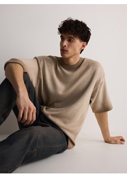Reserved - Sweter z krótkim rękawem - brązowy ze sklepu Reserved w kategorii Swetry męskie - zdjęcie 171547429
