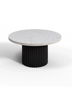 Stolik kawowy okrągły Fano na jednej metalowej nodze blat z betonu architektonicznego ze sklepu George Azzar w kategorii Stoliki kawowe - zdjęcie 171548919