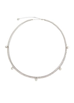 Cropp - Pasek łańcuch z serduszkami - srebrny ze sklepu Cropp w kategorii Paski damskie - zdjęcie 171549278