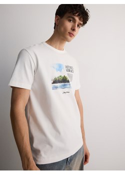 Reserved - T-shirt regular z nadrukiem - złamana biel ze sklepu Reserved w kategorii T-shirty męskie - zdjęcie 171549486