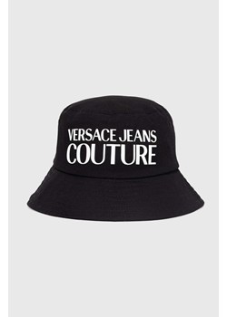 Versace Jeans Couture kapelusz bawełniany kolor czarny bawełniany 76GAZK04 ZG268 ze sklepu ANSWEAR.com w kategorii Kapelusze męskie - zdjęcie 171549829