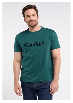 ELBSAND Koszulka &quot;Finn&quot; w kolorze ciemnozielonym ze sklepu Limango Polska w kategorii T-shirty męskie - zdjęcie 171550245