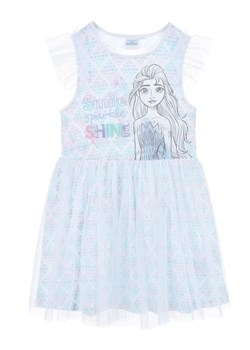Disney Frozen Sukienka &quot;Kraina lodu&quot; w kolorze białym ze wzorem ze sklepu Limango Polska w kategorii Sukienki dziewczęce - zdjęcie 171550748