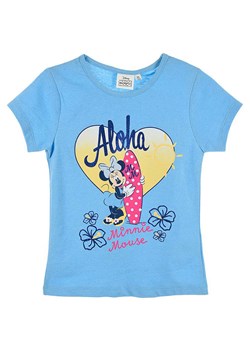 MINNIE MOUSE Koszulka &quot;Minnie&quot; w kolorze niebieskim ze wzorem ze sklepu Limango Polska w kategorii Bluzki dziewczęce - zdjęcie 171550789
