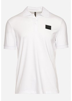 Biała Bawełniana Koszulka Polo o Klasycznym Kroju Zapinana pod Szyją na Guziki Uptima ze sklepu Born2be Odzież w kategorii T-shirty męskie - zdjęcie 171552715