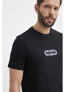 Tommy Hilfiger t-shirt bawełniany męski kolor czarny z nadrukiem MW0MW34429 ze sklepu ANSWEAR.com w kategorii T-shirty męskie - zdjęcie 171553039