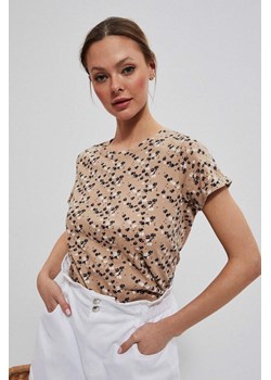 Koszulka damska z drobnym kwiatowym printem ze sklepu 5.10.15 w kategorii Bluzki damskie - zdjęcie 171553459