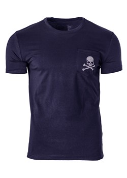Męska koszulka T-873 - granatowa ze sklepu Risardi w kategorii T-shirty męskie - zdjęcie 171554039