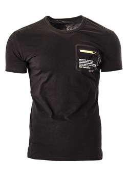 Męska koszulka T-876 - czarna ze sklepu Risardi w kategorii T-shirty męskie - zdjęcie 171554047