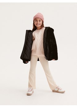 Reserved - Kurtka z imitacji futra - czarny ze sklepu Reserved w kategorii Kurtki dziewczęce - zdjęcie 171554797