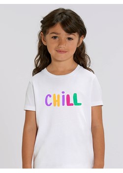 WOOOP Koszulka &quot;Chill&quot; w kolorze białym ze sklepu Limango Polska w kategorii Bluzki dziewczęce - zdjęcie 171555285
