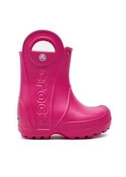 Crocs Kalosze Handle It Rain Boot Kids 12803 Różowy ze sklepu MODIVO w kategorii Kalosze dziecięce - zdjęcie 171555938