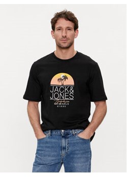Jack&Jones T-Shirt Casey 12255238 Czarny Standard Fit ze sklepu MODIVO w kategorii T-shirty męskie - zdjęcie 171556077