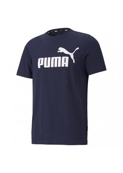 Męski t-shirt z nadrukiem PUMA ESS LOGO TEE ze sklepu Sportstylestory.com w kategorii T-shirty męskie - zdjęcie 171556149