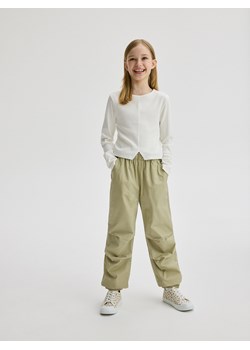 Reserved - Spodnie parachute - oliwkowy ze sklepu Reserved w kategorii Spodnie dziewczęce - zdjęcie 171556606