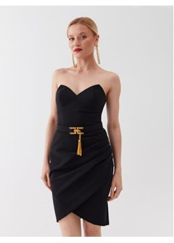 Elisabetta Franchi Sukienka koktajlowa AB-425-32E2-V500 Czarny Slim Fit ze sklepu MODIVO w kategorii Sukienki - zdjęcie 171557049