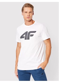 4F T-Shirt H4Z22-TSM353 Biały Regular Fit ze sklepu MODIVO w kategorii T-shirty męskie - zdjęcie 171557108