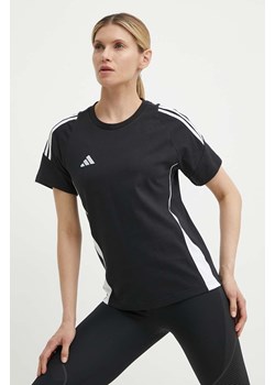 adidas Performance t-shirt Tiro 24 damski kolor czarny IJ9955 ze sklepu ANSWEAR.com w kategorii Bluzki damskie - zdjęcie 171558935