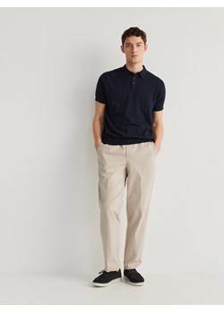 Reserved - Spodnie wide leg - beżowy ze sklepu Reserved w kategorii Spodnie męskie - zdjęcie 171559288
