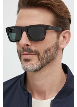 Ray-Ban okulary przeciwsłoneczne kolor czarny ze sklepu PRM w kategorii Okulary przeciwsłoneczne damskie - zdjęcie 171559778