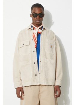Carhartt WIP kurtka bawełniana Garrison Coat kolor beżowy przejściowa I033114.1YC4J ze sklepu PRM w kategorii Kurtki męskie - zdjęcie 171560045