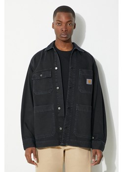 Carhartt WIP kurtka jeansowa Garrison Coat męska kolor czarny przejściowa I033114.894J ze sklepu PRM w kategorii Kurtki męskie - zdjęcie 171560047