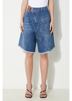 JW Anderson szorty jeansowe Twisted Workwear Shorts damskie kolor niebieski gładkie high waist DT0090.PG1164.831 ze sklepu PRM w kategorii Szorty - zdjęcie 171560409