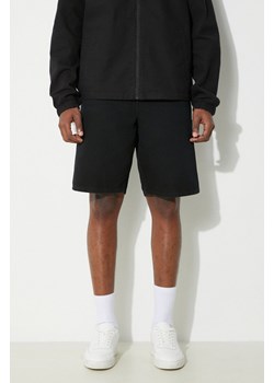 Carhartt WIP szorty bawełniane Single Knee Short kolor czarny I027942.893K ze sklepu PRM w kategorii Spodenki męskie - zdjęcie 171560415
