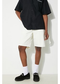 Carhartt WIP szorty bawełniane Single Knee Short kolor beżowy I027942.D602 ze sklepu PRM w kategorii Spodenki męskie - zdjęcie 171560417