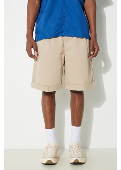 Carhartt WIP szorty bawełniane Mart Short kolor beżowy I033130.G106 ze sklepu PRM w kategorii Spodenki męskie - zdjęcie 171560429