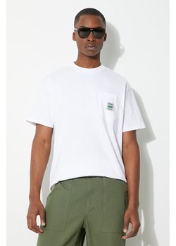 Carhartt WIP t-shirt bawełniany S/S Field Pocket T-Shirt męski kolor biały z aplikacją I033265.02XX ze sklepu PRM w kategorii T-shirty męskie - zdjęcie 171560526