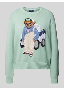 Sweter z dzianiny z motywem ze sklepu Peek&Cloppenburg  w kategorii Swetry damskie - zdjęcie 171560757