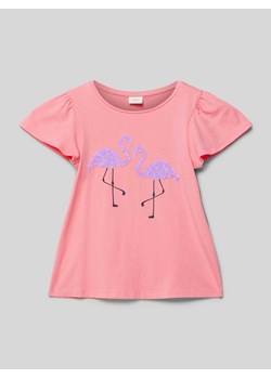 T-shirt z cekinami ze sklepu Peek&Cloppenburg  w kategorii Bluzki dziewczęce - zdjęcie 171560908