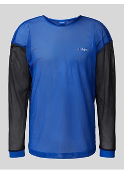 Bluzka z długim rękawem i detalem z logo model ‘Nellingham’ ze sklepu Peek&Cloppenburg  w kategorii T-shirty męskie - zdjęcie 171560989
