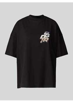 T-shirt o kroju oversized z nadrukiem z logo model ‘HOWITT’ ze sklepu Peek&Cloppenburg  w kategorii Bluzki damskie - zdjęcie 171560995