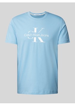 T-shirt z nadrukiem z logo ze sklepu Peek&Cloppenburg  w kategorii T-shirty męskie - zdjęcie 171561136