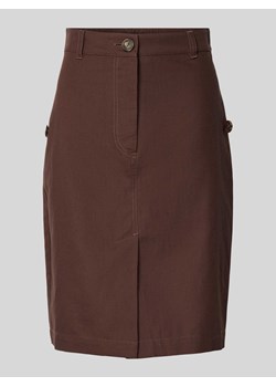 Spódnica o długości do kolan ze szlufkami na pasek model ‘JOAN’ ze sklepu Peek&Cloppenburg  w kategorii Spódnice - zdjęcie 171561429