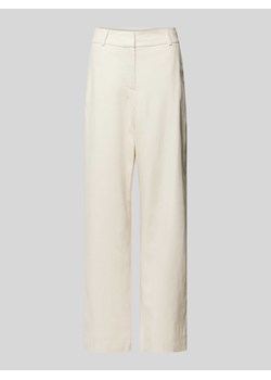 Spodnie z lamowanymi kieszeniami z tyłu ze sklepu Peek&Cloppenburg  w kategorii Spodnie damskie - zdjęcie 171561567