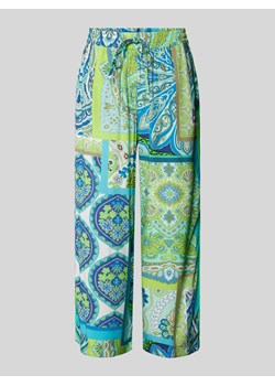Spodnie materiałowe o kroju regular fit z nadrukiem na całej powierzchni ze sklepu Peek&Cloppenburg  w kategorii Spodnie damskie - zdjęcie 171561917