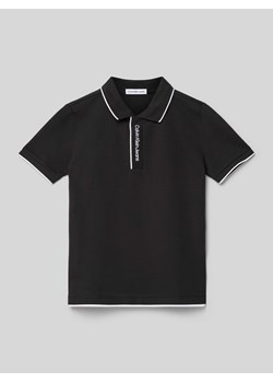 Koszulka polo z wyhaftowanym logo model ‘INTARSIA’ ze sklepu Peek&Cloppenburg  w kategorii T-shirty chłopięce - zdjęcie 171562079