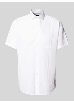 Koszula lniana o kroju casual modern fit z kieszenią na piersi model ‘LOTT’ ze sklepu Peek&Cloppenburg  w kategorii Koszule męskie - zdjęcie 171562188