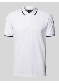 Koszulka polo z paskami w kontrastowym kolorze model ‘Parlay’ ze sklepu Peek&Cloppenburg  w kategorii T-shirty męskie - zdjęcie 171562286