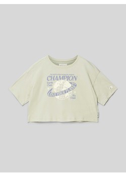 T-shirt krótki z nadrukiem z motywem ze sklepu Peek&Cloppenburg  w kategorii Bluzki dziewczęce - zdjęcie 171562366