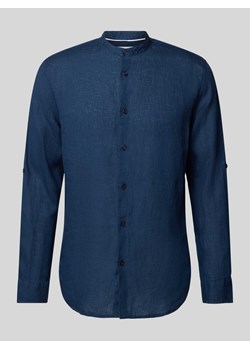 Koszula lniana o kroju regular fit ze stójką model ‘KYLIAN’ ze sklepu Peek&Cloppenburg  w kategorii Koszule męskie - zdjęcie 171562485
