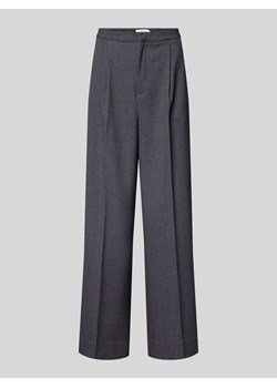 Spodnie materiałowe z efektem melanżu w kant ze sklepu Peek&Cloppenburg  w kategorii Spodnie damskie - zdjęcie 171562825