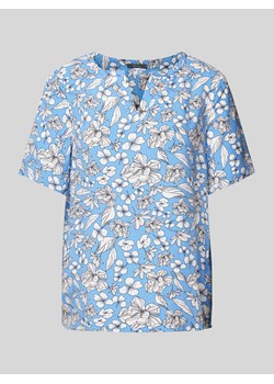 Bluzka z kwiatowym wzorem i dekoltem w serek ze sklepu Peek&Cloppenburg  w kategorii Bluzki damskie - zdjęcie 171563339