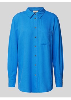 Bluzka lniana stylizowana na denim model ‘Lava’ ze sklepu Peek&Cloppenburg  w kategorii Koszule damskie - zdjęcie 171563527